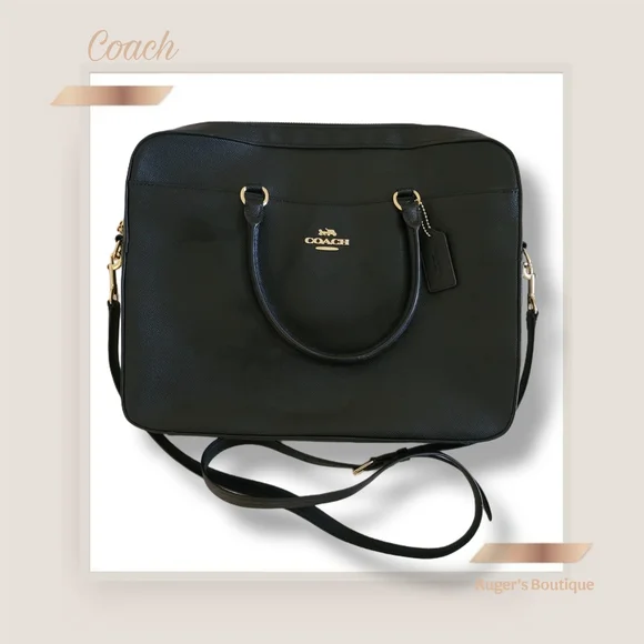 🌿COACH Leather Authentic Laptop Briefcase Bag - Absolutely Gorgeous!!! - Picture 3 of 17